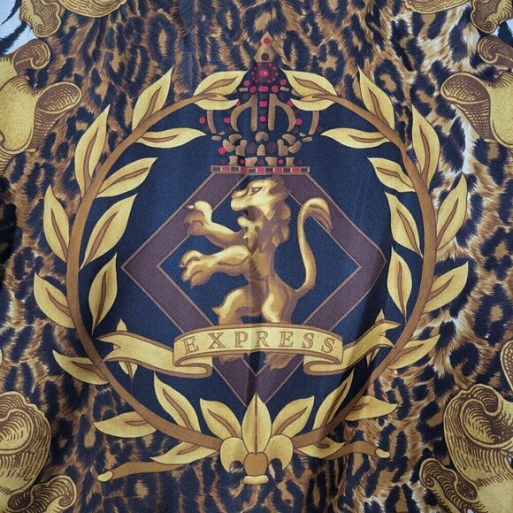 Vintage Compagnie Internationale Express Women's 100% Silk Baroque Top Size XS - Picture 16 of 16